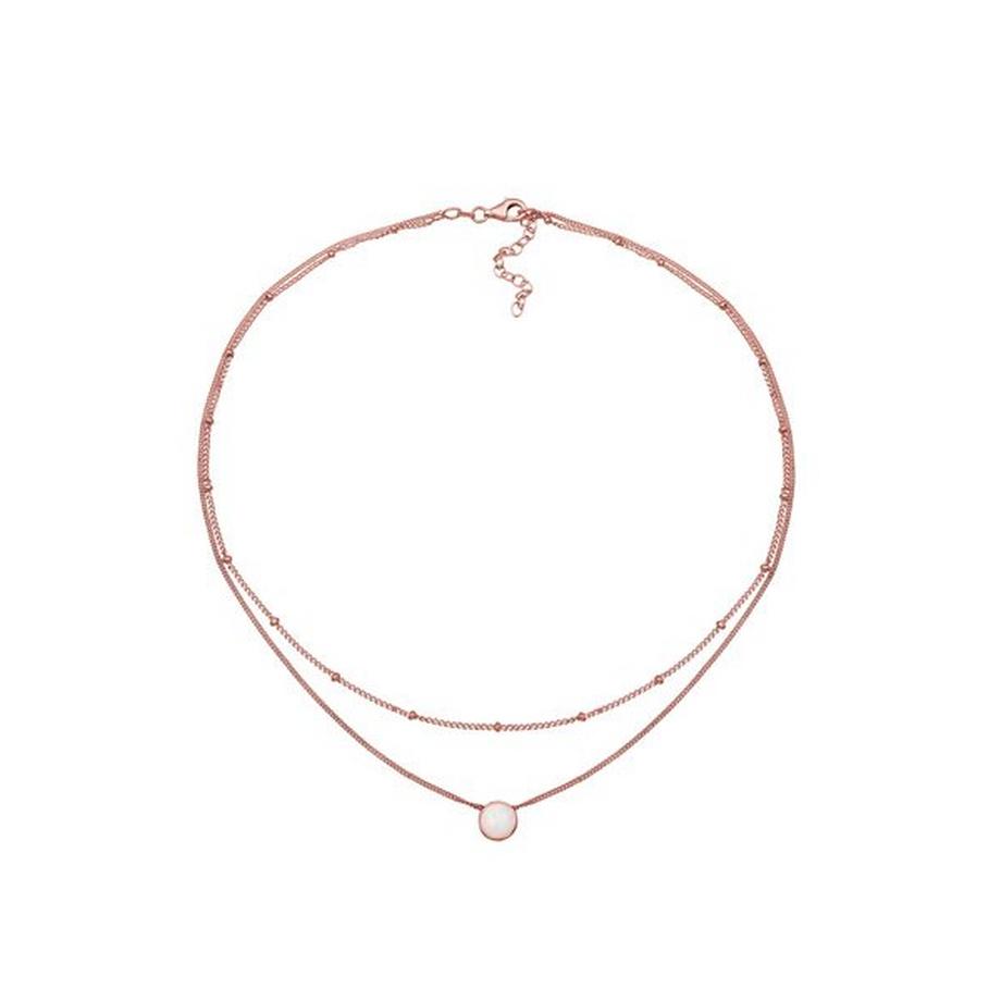 Elli  Halskette Choker Layer Opal 