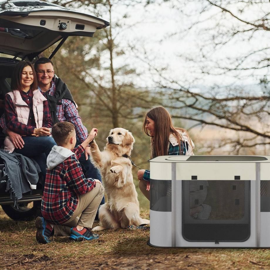 Northix  Tragbarer Laufstall für Haustiere, drinnen/draußen 