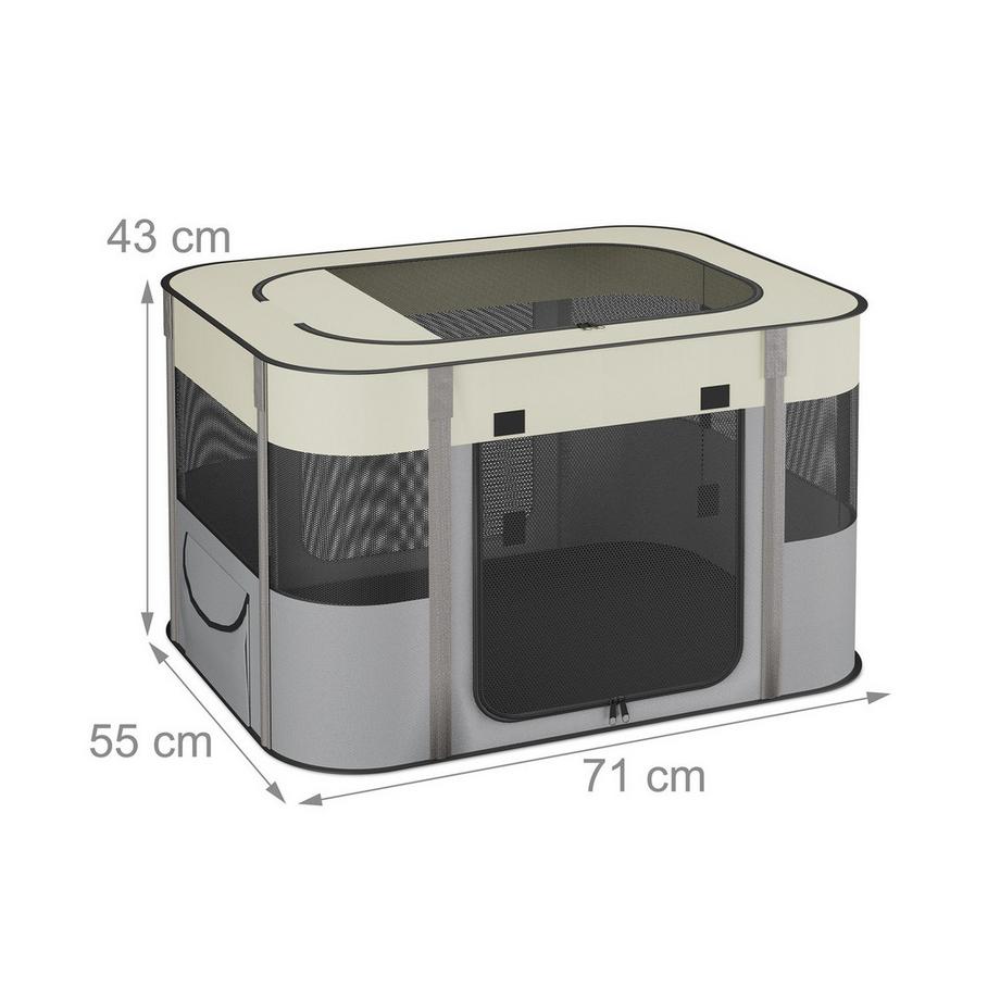 Northix  Tragbarer Laufstall für Haustiere, drinnen/draußen 