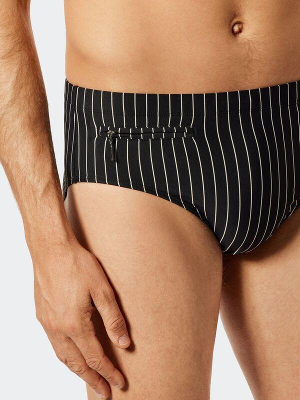 Schiesser Aqua Gestreifter Badeslip  