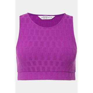 Studio Untold  Crop-Top, Rundhals, Slim Fit, Struktur 