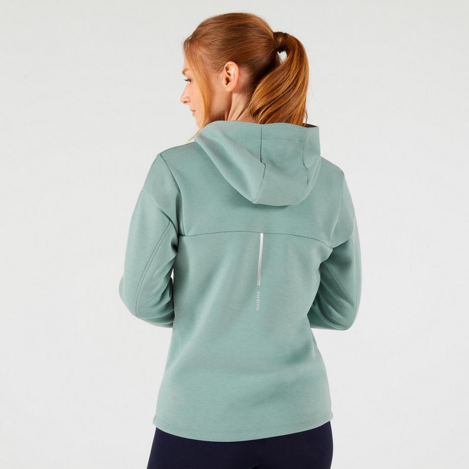 KUIKMA  Sweat-shirt tennis zippé à capuche femme 