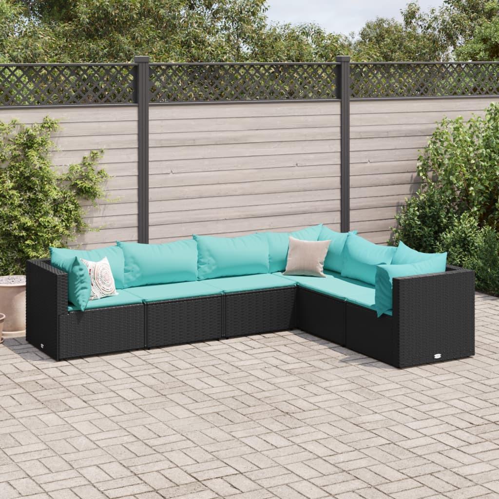 VidaXL set salotto da giardino Polirattan  