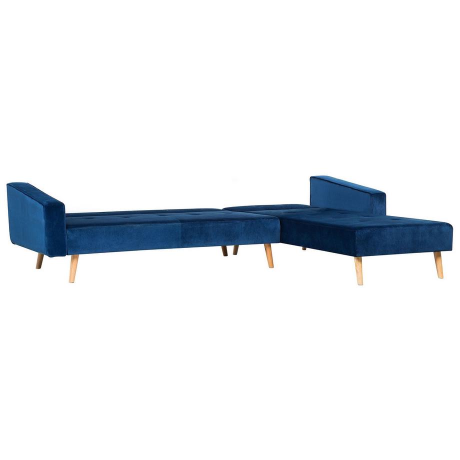 Beliani Ecksofa aus Samtstoff Modern VADSO  