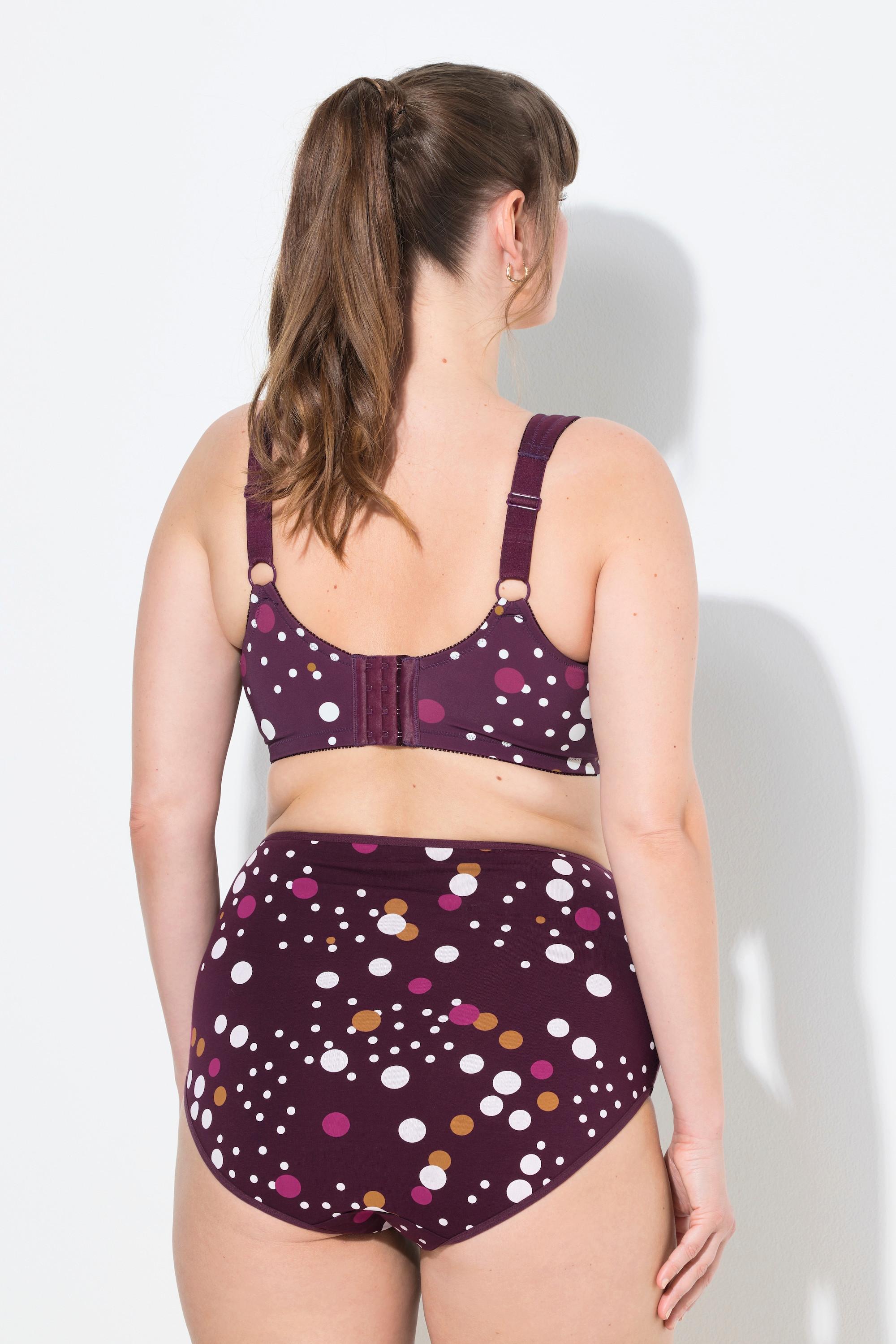 Ulla Popken Reggiseno sostenitivo a pallini senza ferretto  