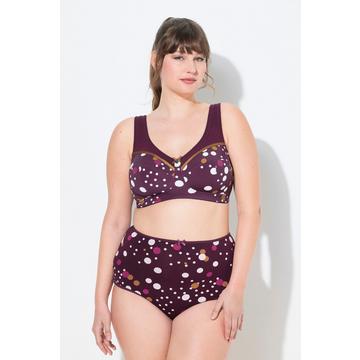 Reggiseno sostenitivo senza ferretto con design a pallini e coppa C-H