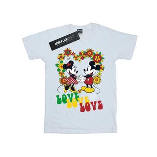 Disney  Tshirt MICKEY AND MINNIE MOUSE HIPPIE LOVE 