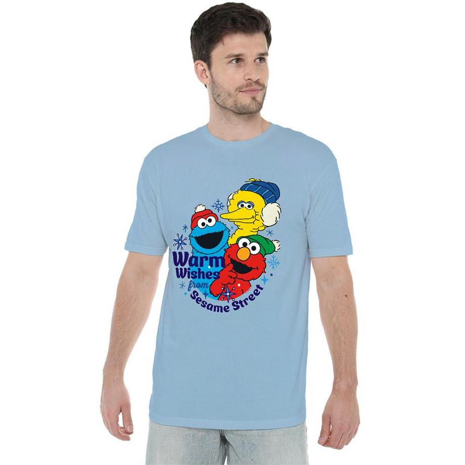 Sesame Street  Warm Wishes For Maglietta Natale 