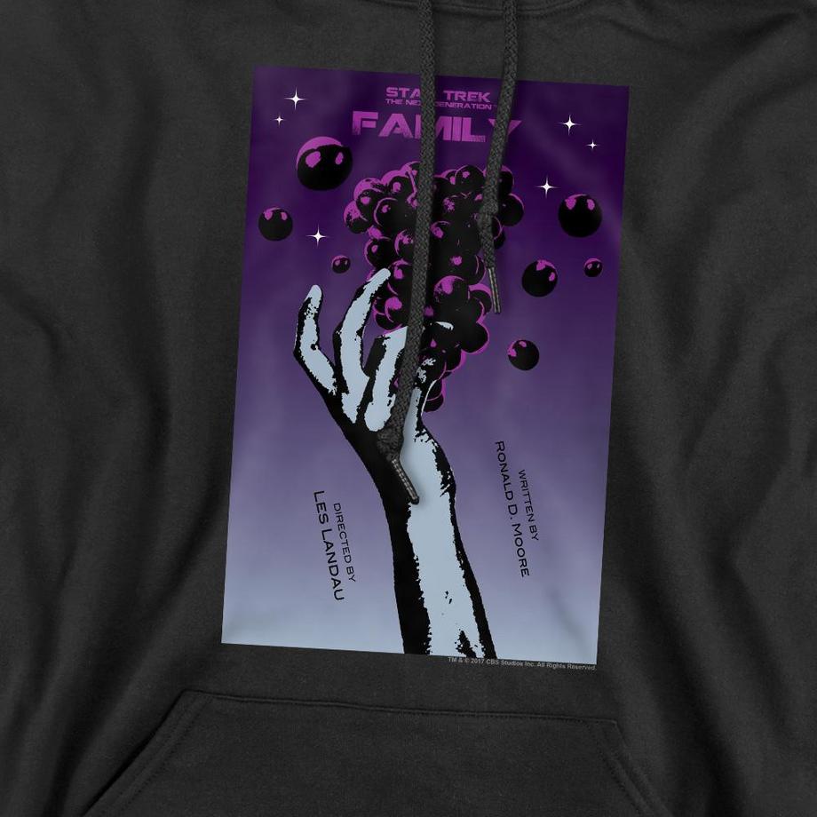 Star Trek The Next Generation Season 4 Episode 2 Felpa con Cappuccio  