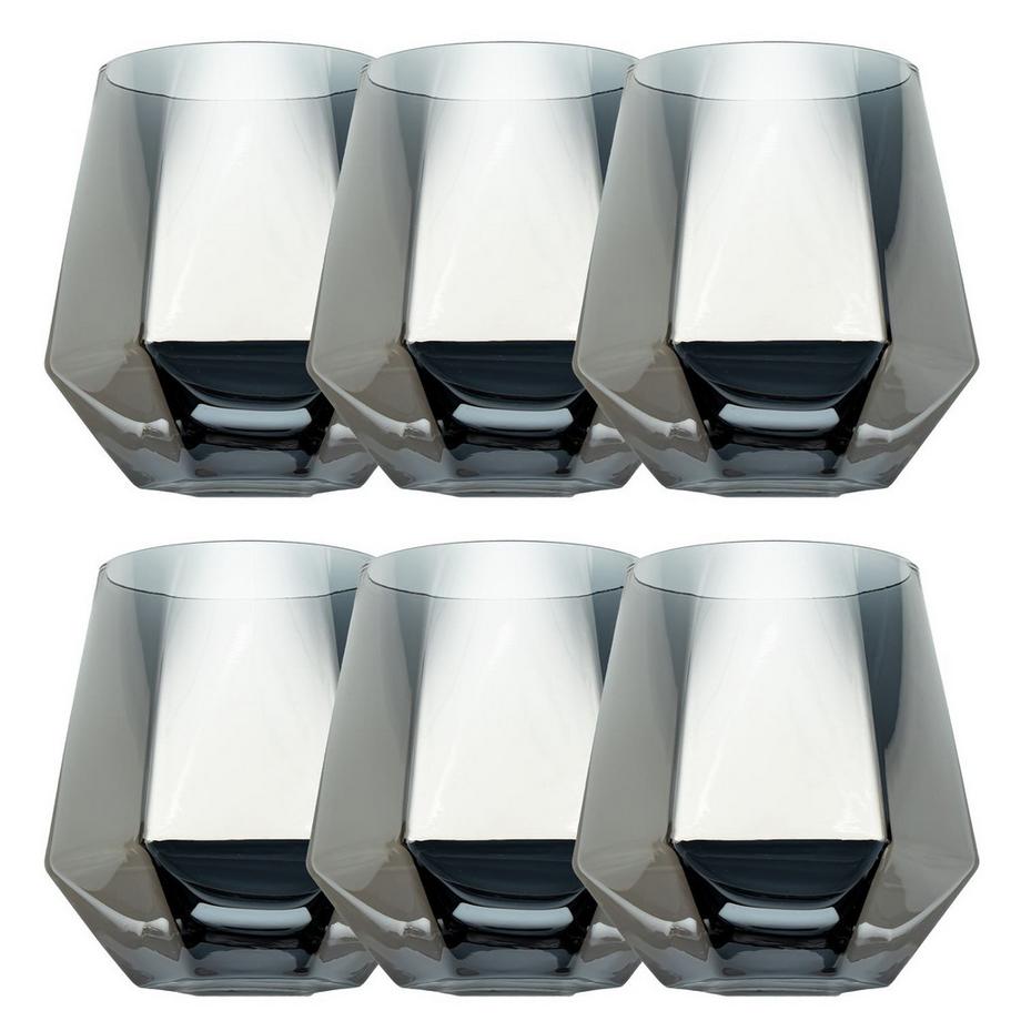 Ensemble De Verres À Boire Hexagonaux, 240 Ml