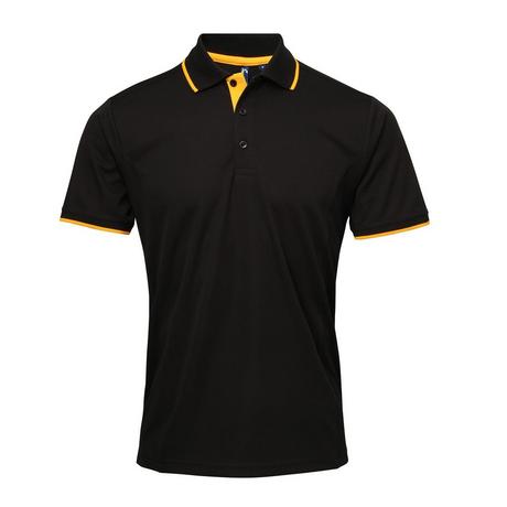 PREMIER  Kontrast Coolchecker Polo Shirt 