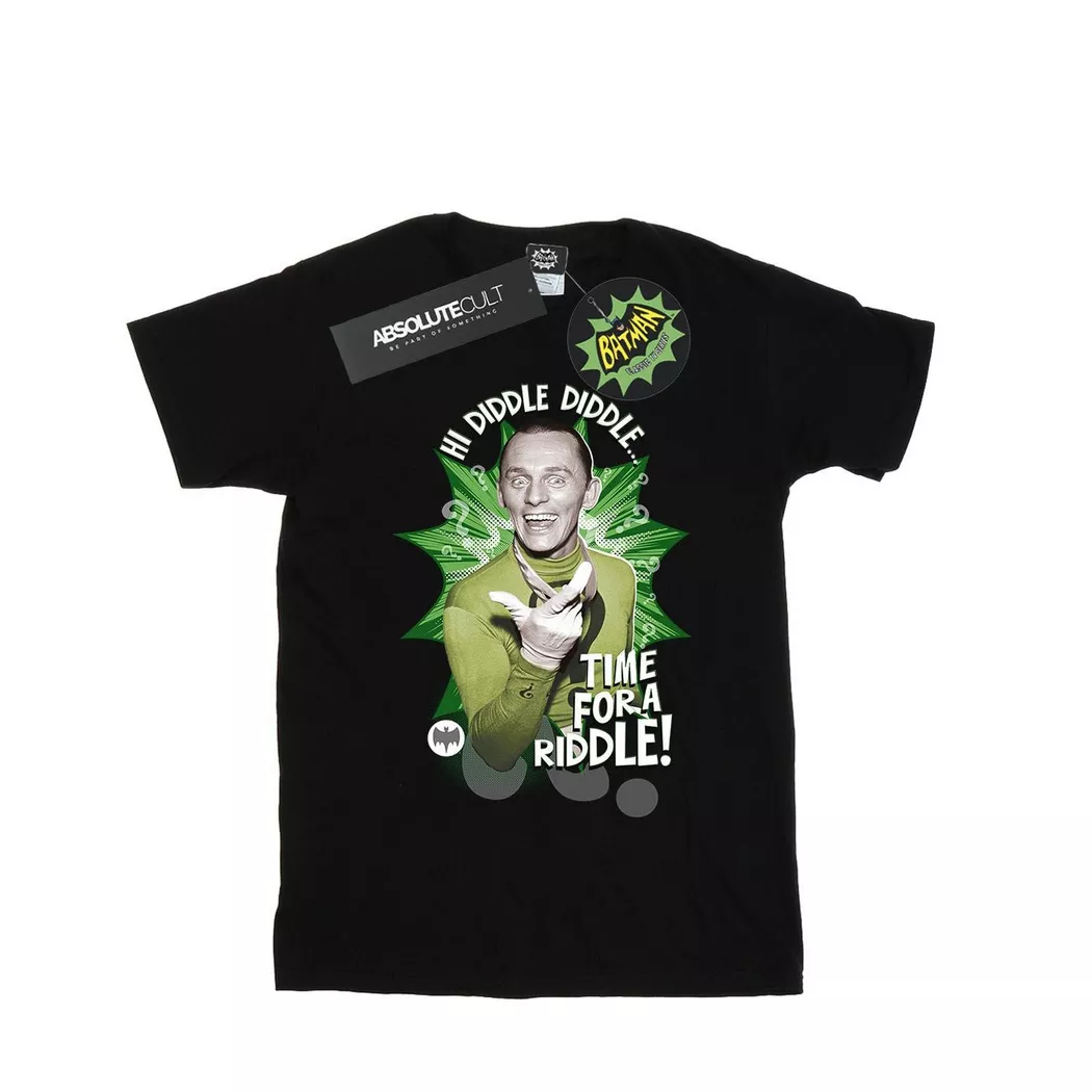 DC COMICS - Time for a Riddle TShirt, für Damen, Schwarz, Größe XL