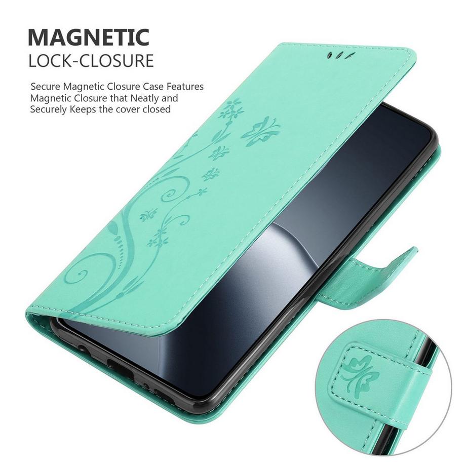 Cadorabo  Xiaomi 14T Pro Hülle mit Blumen Muster 