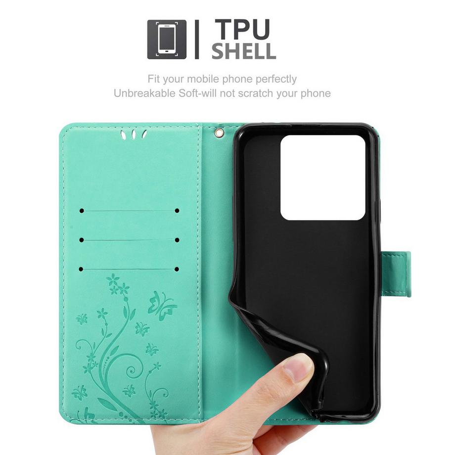 Cadorabo  Xiaomi 14T Pro Hülle mit Blumen Muster 