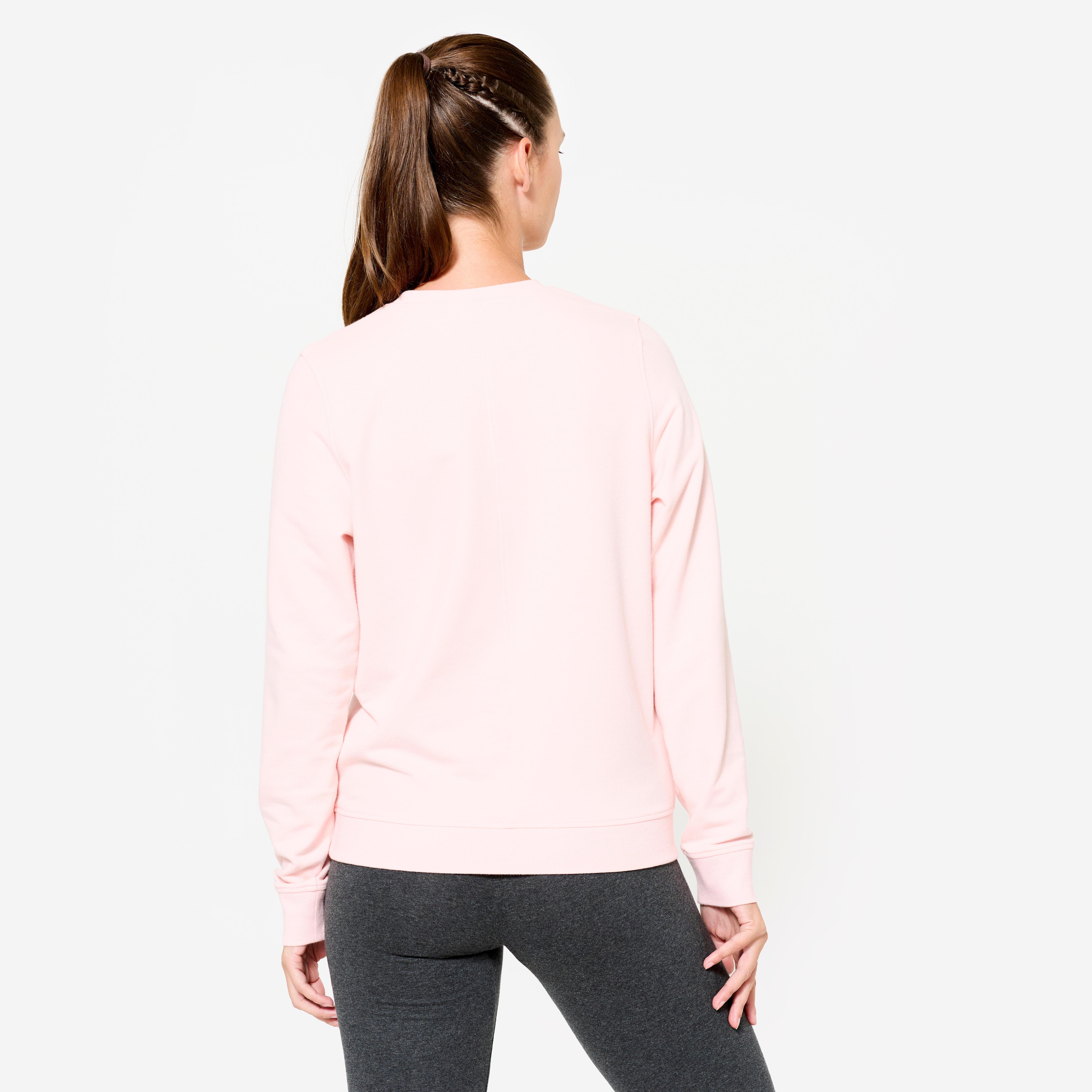 DOMYOS Sweat-shirt Col Rond Coton  