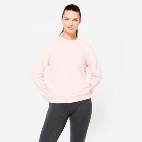 DOMYOS Sweat-shirt Col Rond Coton  