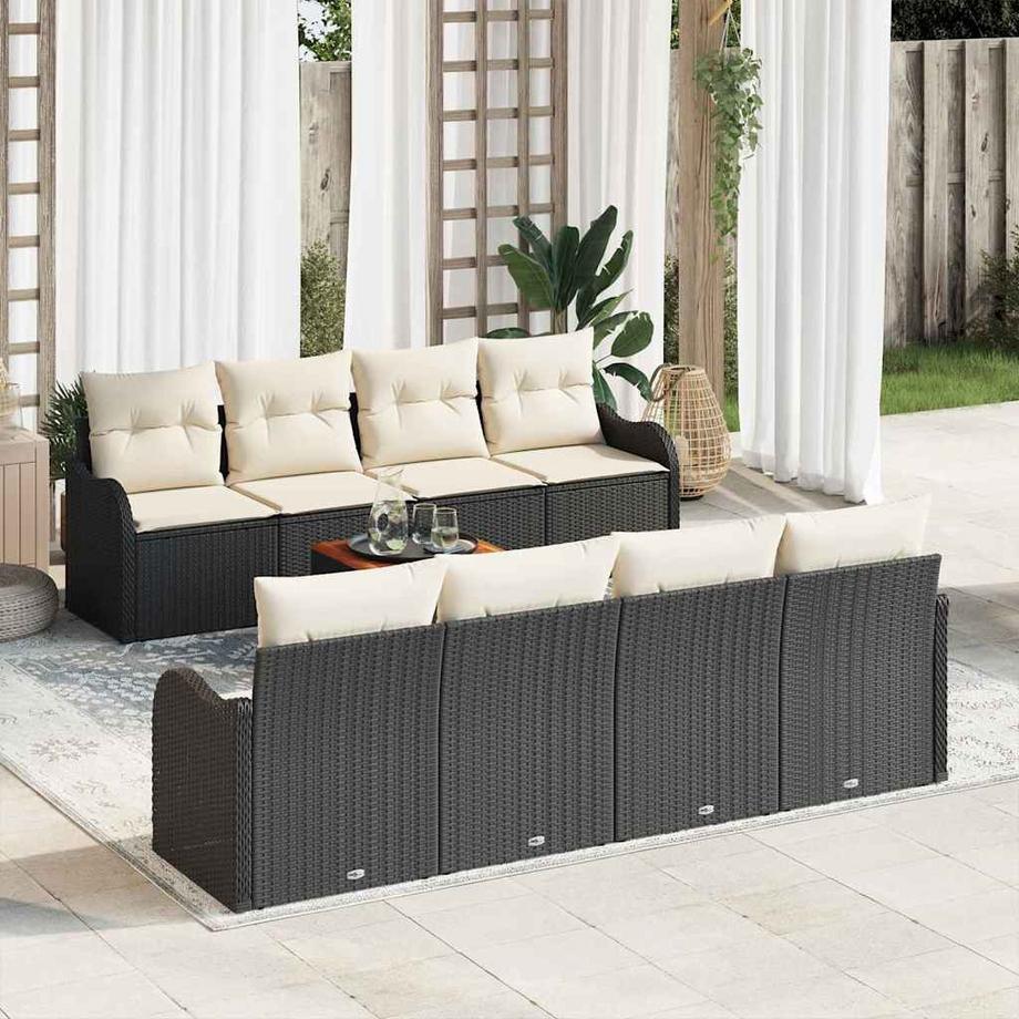VidaXL Ensemble de canapé de jardin poly rattan  