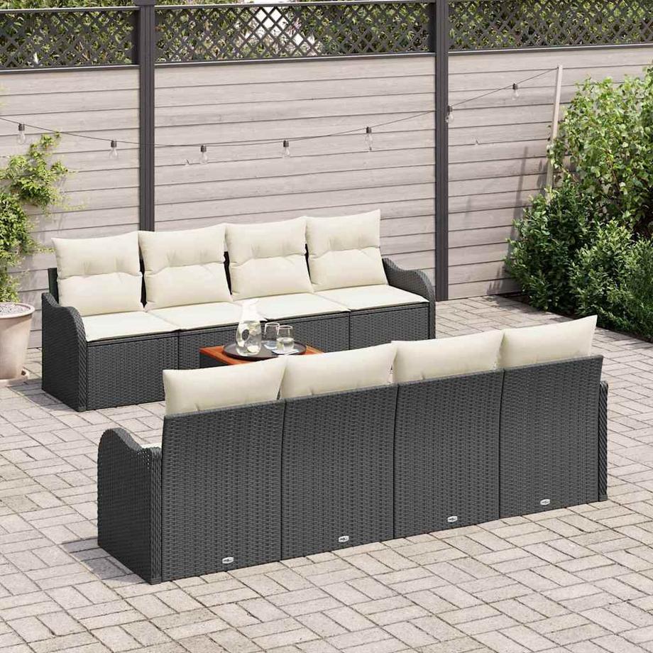 VidaXL Ensemble de canapé de jardin poly rattan  