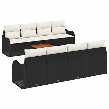 Garten-sofa-set poly-rattan