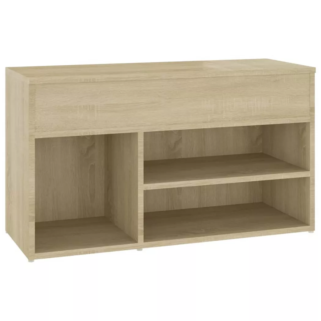 Banc à chaussures Chêne sonoma 80x30x45 cm Bois d ingénierie