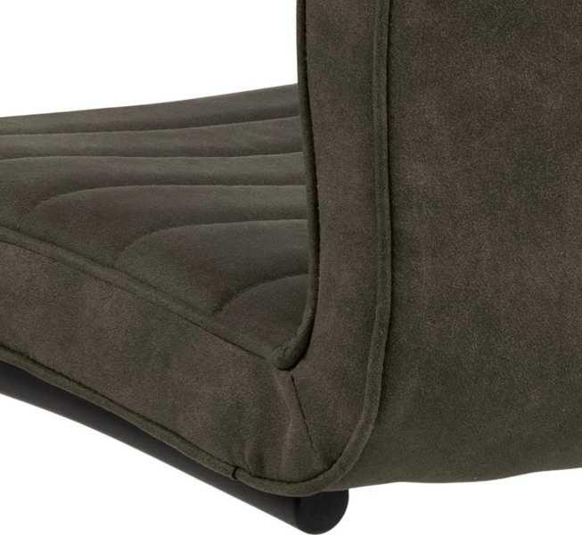 mutoni Chaise de salle à manger Ardee vert olive (1 pièce)  