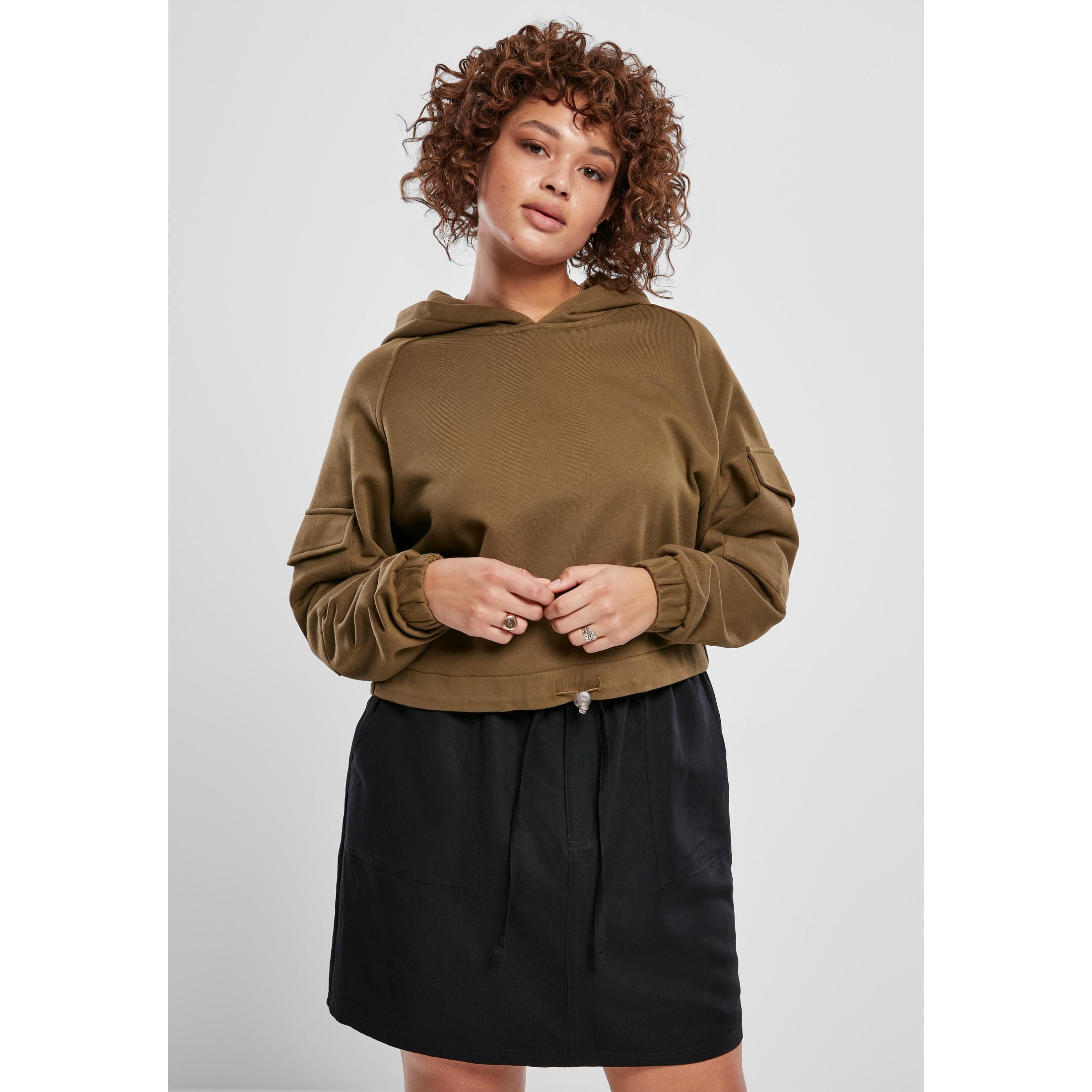 URBAN CLASSICS  sweatshirt à capuche short worker (grandes tailles) 