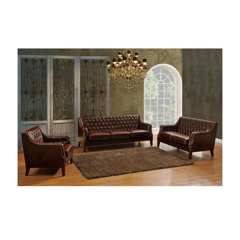 Vente-unique Canapé 3+2+1 places en cuir COLBERT  