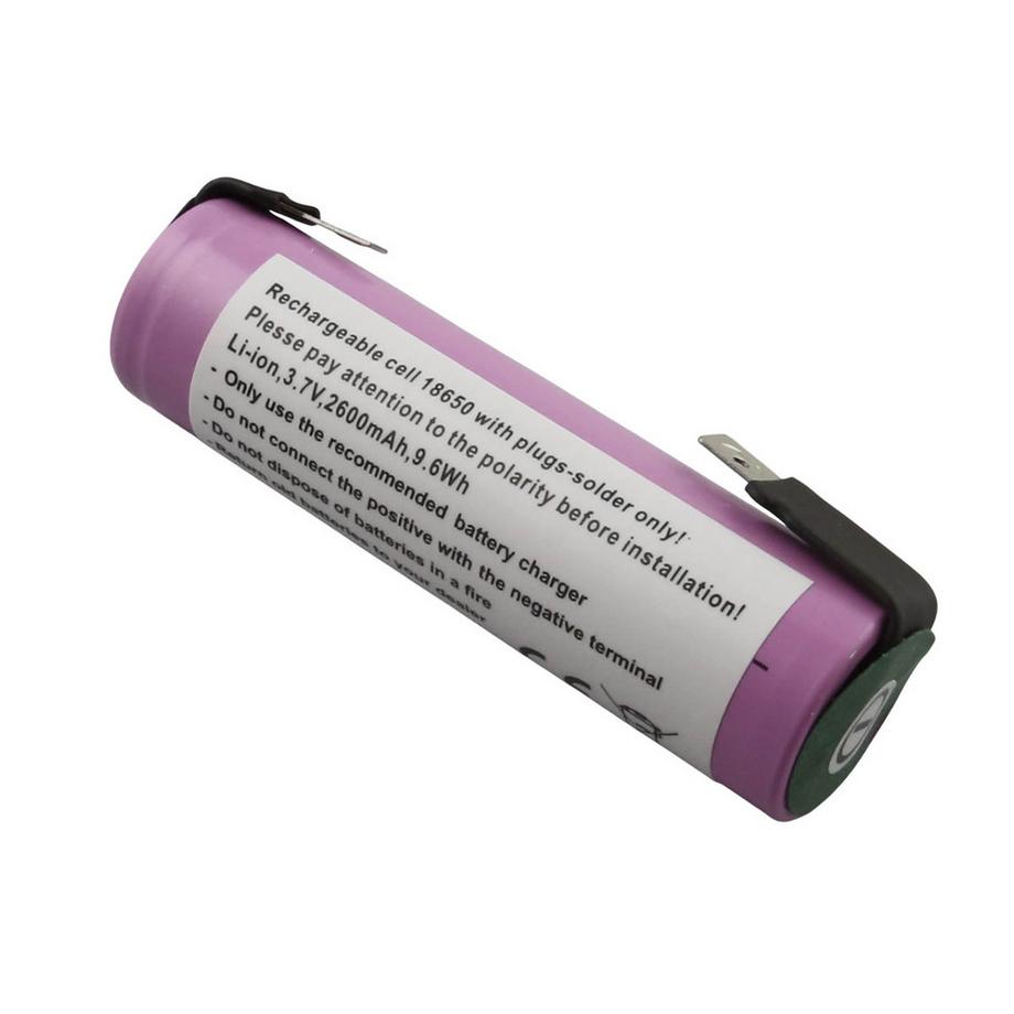 Avizar  Akku 18650 Li-ion 2600mAh Zelle 