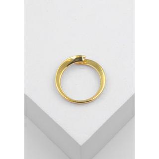 MUAU Schmuck  Solitaire Ring Diamant 0.40ct. Gelbgold 750 