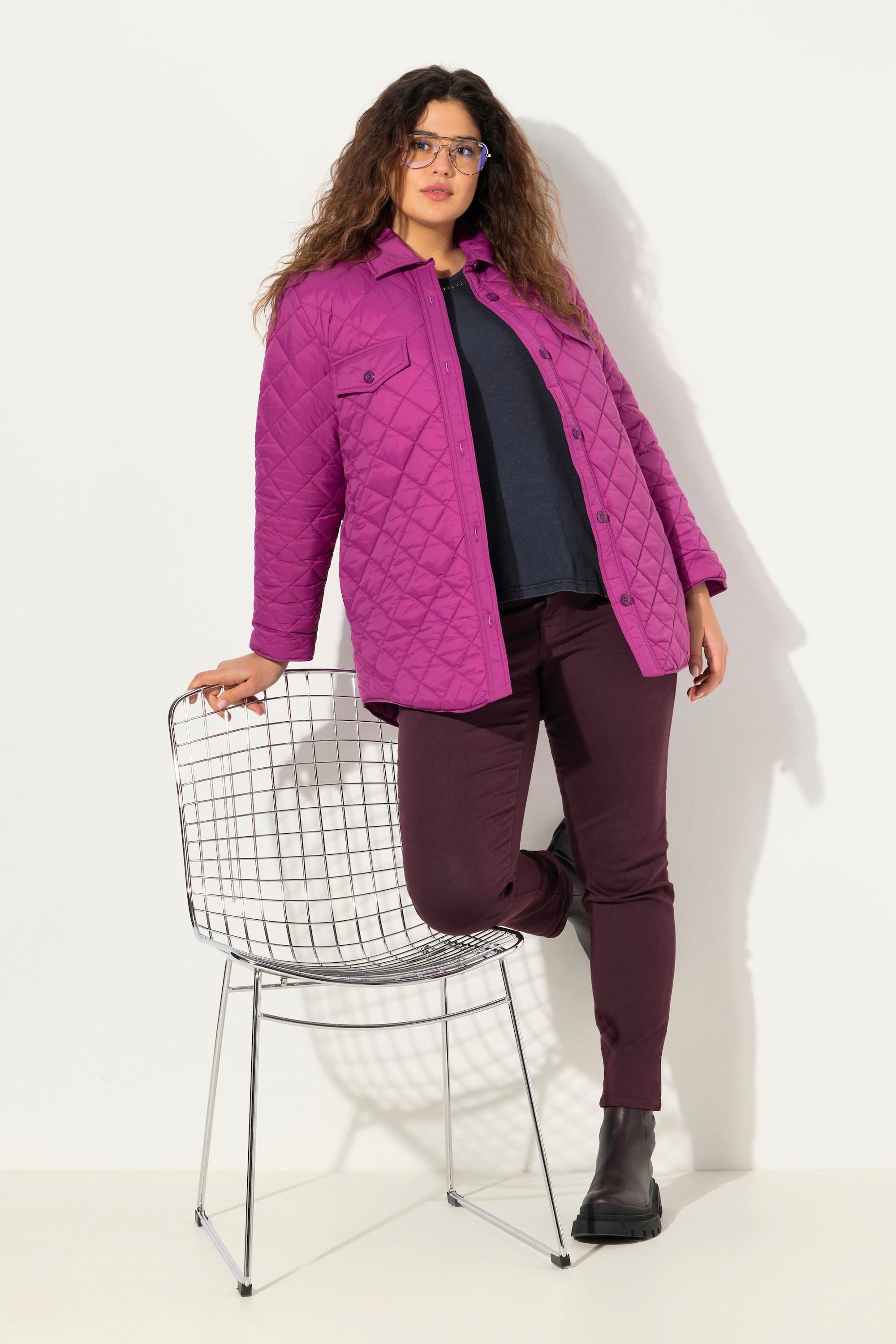 Ulla Popken Giacca Camicia Trapuntata  