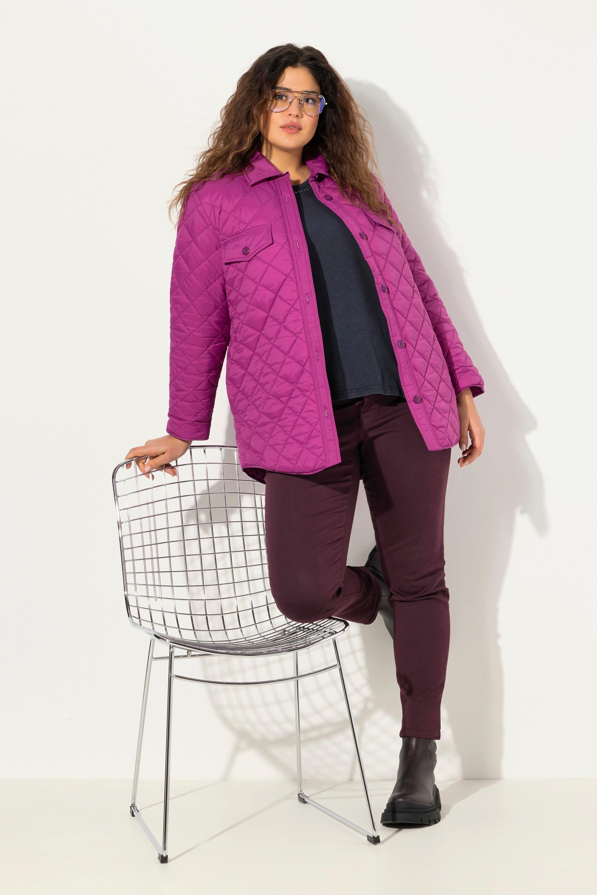 Ulla Popken Giacca Camicia Trapuntata  