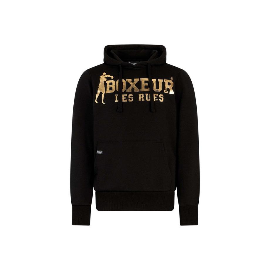 BOXEUR DES RUES Sweat à capuche avec logo doré  