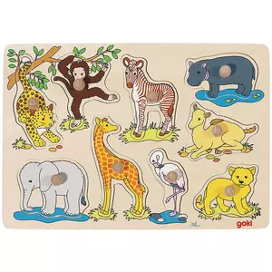 Puzzle Afrikanische Tierkinder (9Teile)