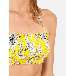 Admas  Ensemble 2 pièces bikini bandeau Yellow Flowers 