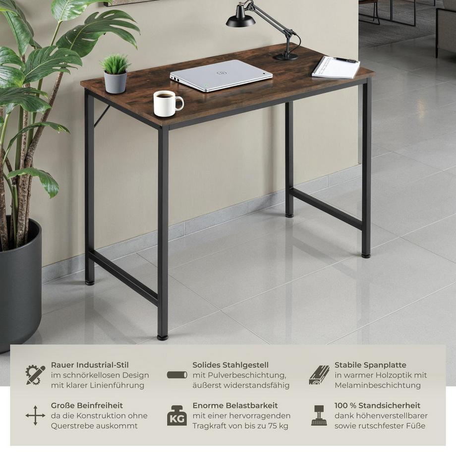 Tectake Bureau JENKINS Style industriel  