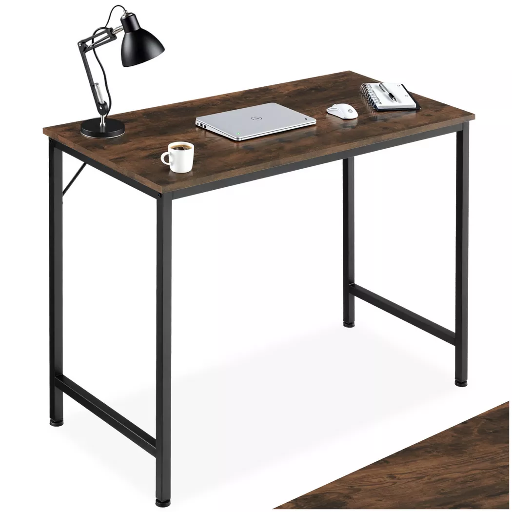 Tectake - Bureau JENKINS Style industriel, 89cm, Marron