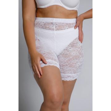 Panty, transparente Spitze, Oberschenkelschutz