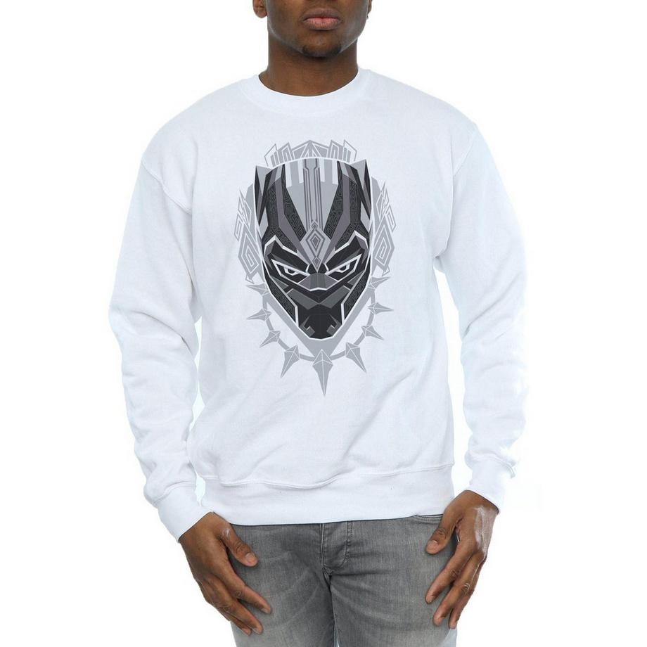 MARVEL Black Panther Mask Graphic Print Sweatshirt  