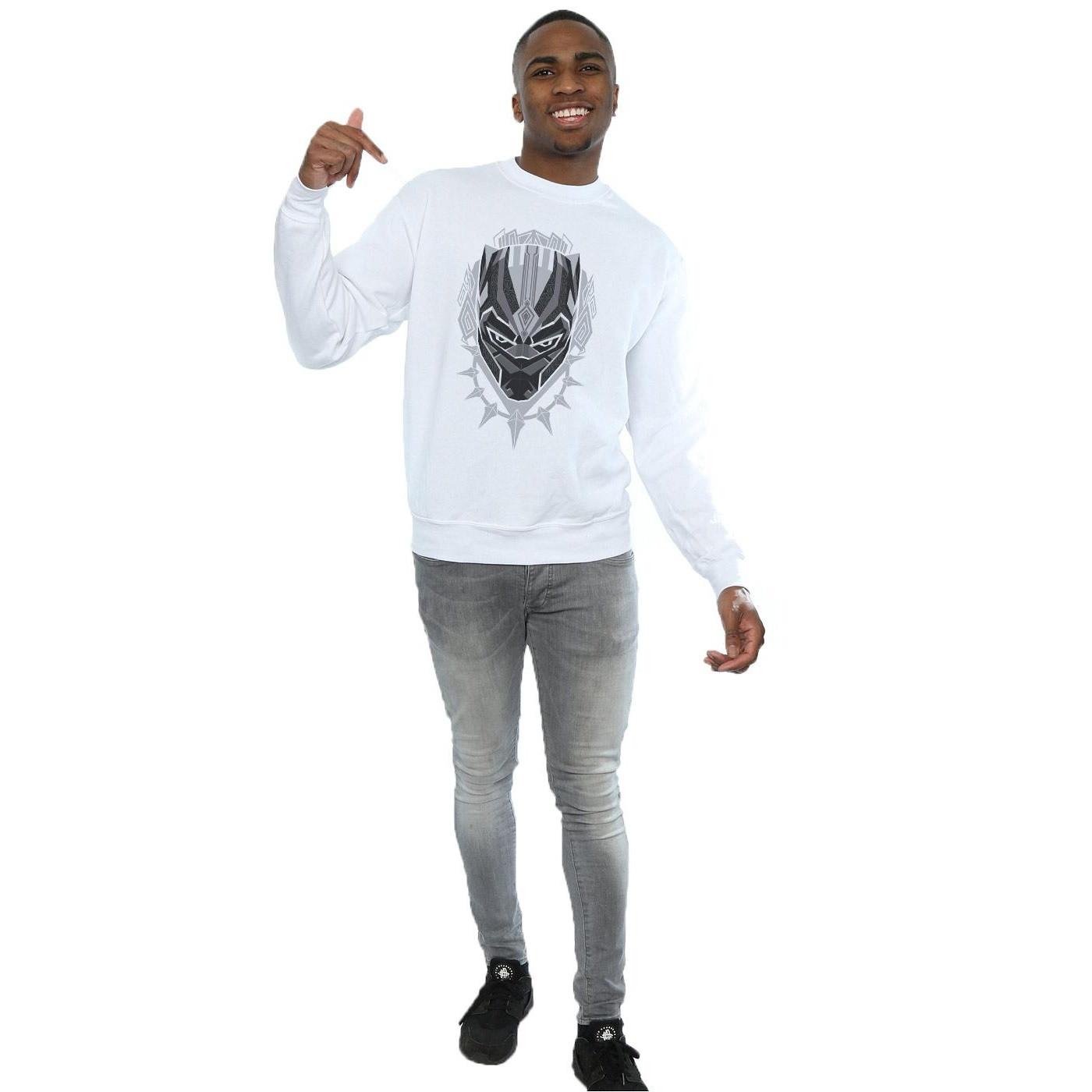 MARVEL  Black Panther Head Sweatshirt 