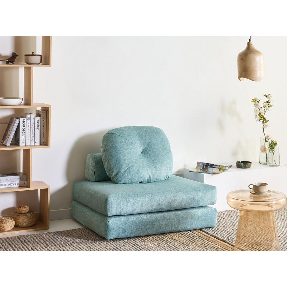 Beliani Canapé-lit en Tissu  OLDEN  