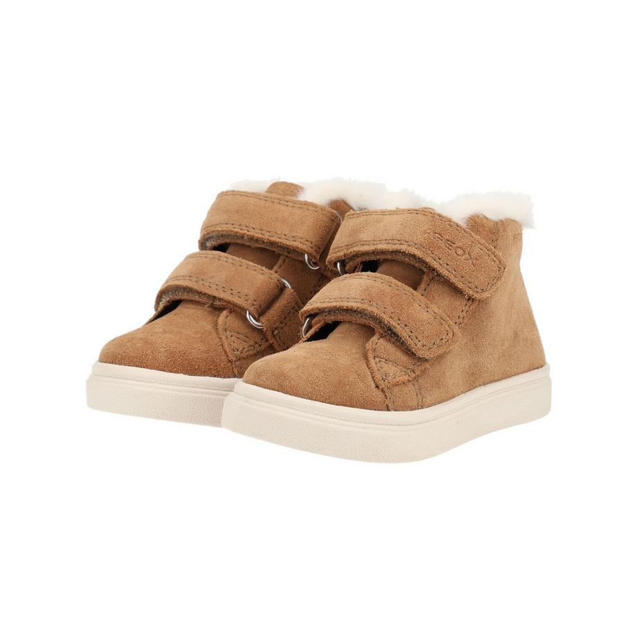 GEOX Bottines en cuir velours avec semelle intérieure amovible  