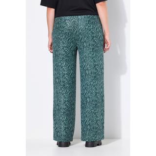 Studio Untold Pantalon Mesh Large Taille Haute Zèbre  