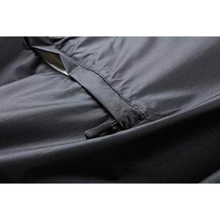 Alopini Stylischer wasserdichter Regenponcho mit Kapuze Reissverschluss  