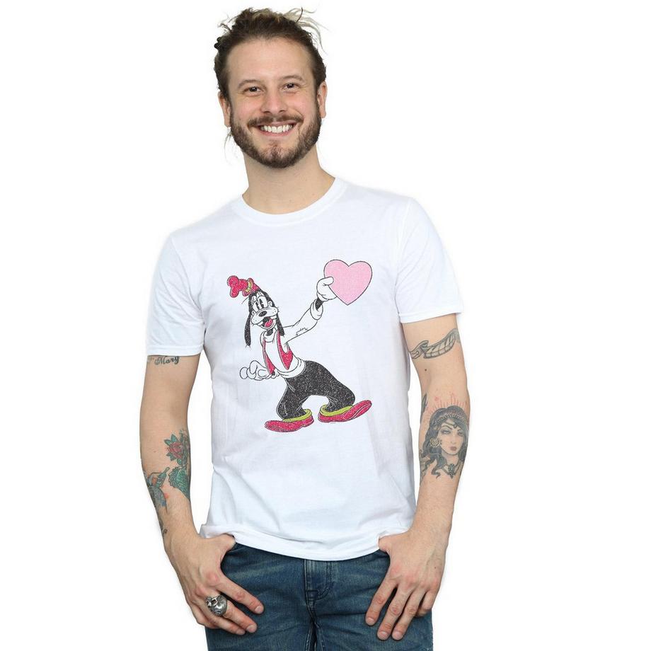 Disney Goofy Coeur Imprimé T-Shirt  