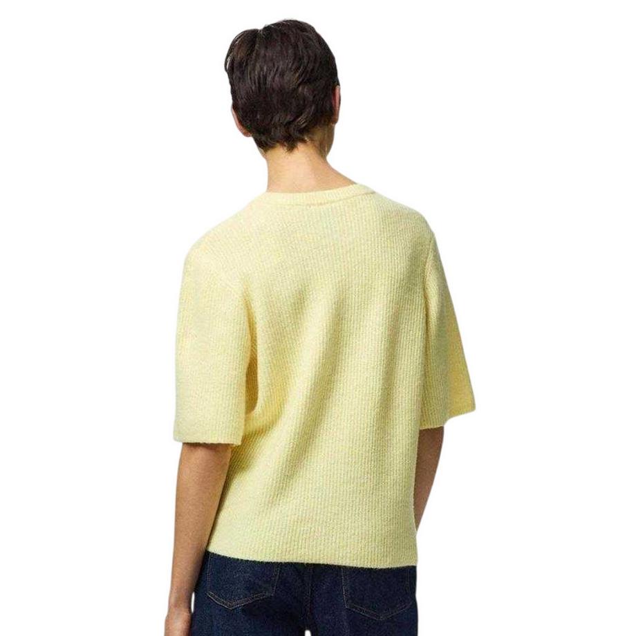 PIECES Cardigan Tricot Côtelé Manches Courtes  