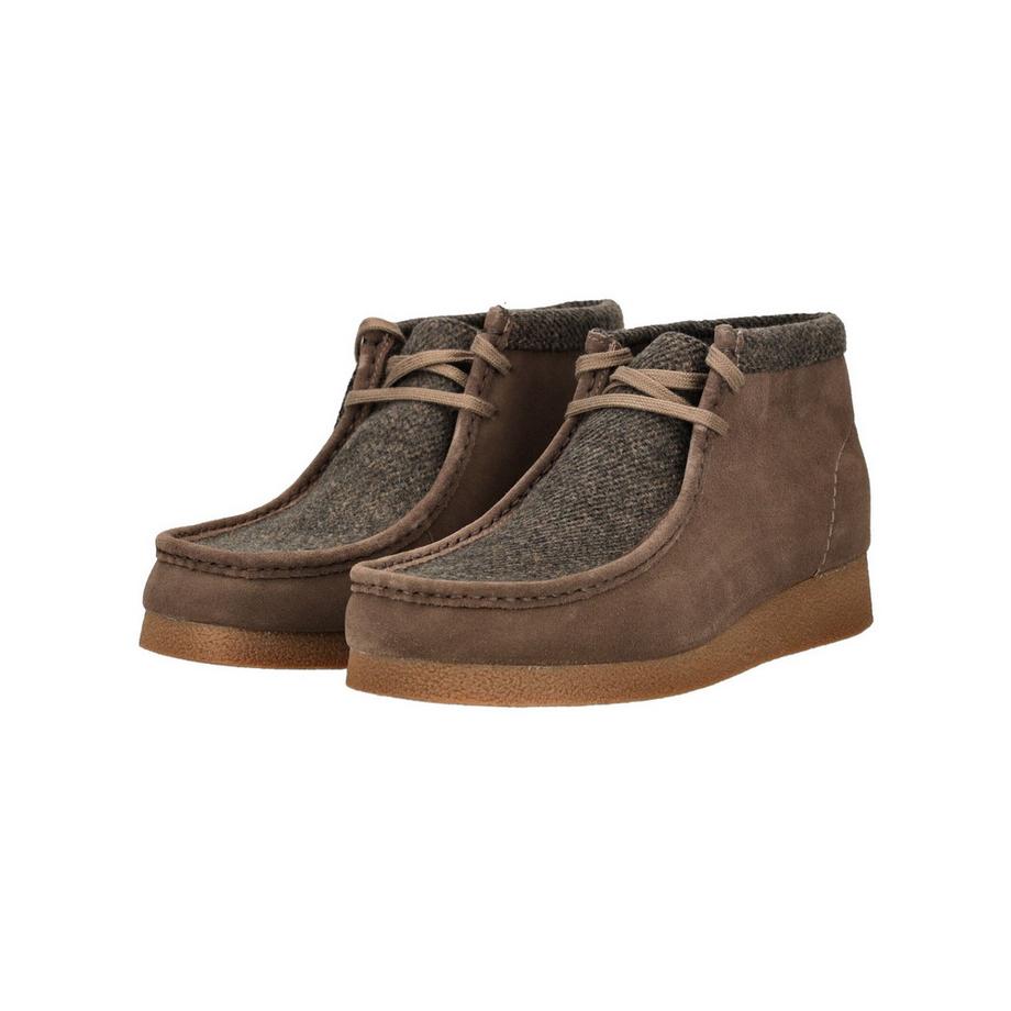 Clarks Bottines en daim avec panneau en tweed  