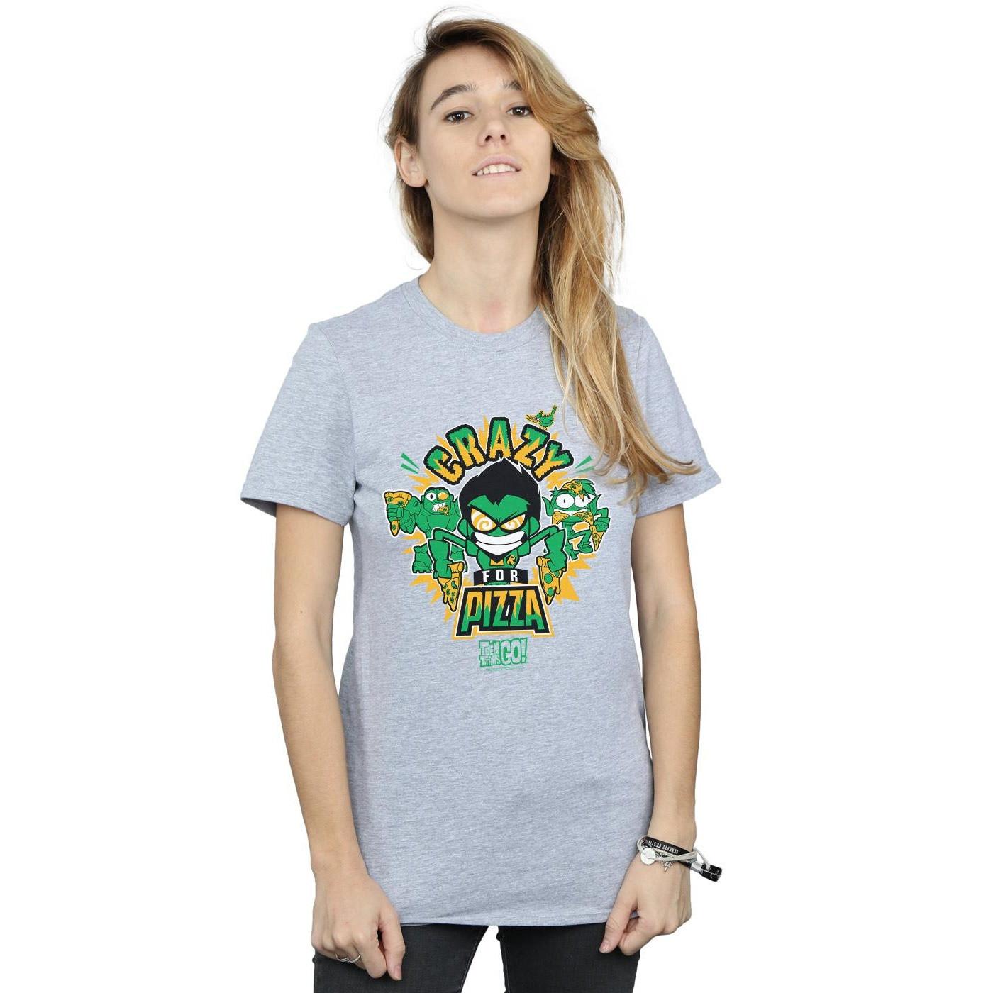 DC COMICS  Tshirt TEEN TITANS GO CRAZY FOR PIZZA 