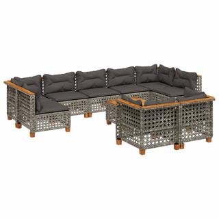 VidaXL set divano da giardino Polirattan  