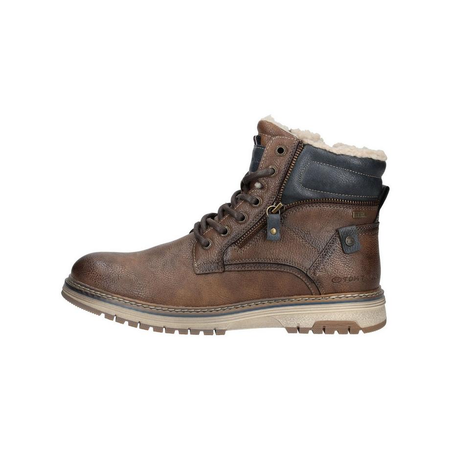 TOM TAILOR Bottines à Lacets avec Fermeture Éclair Latérale  