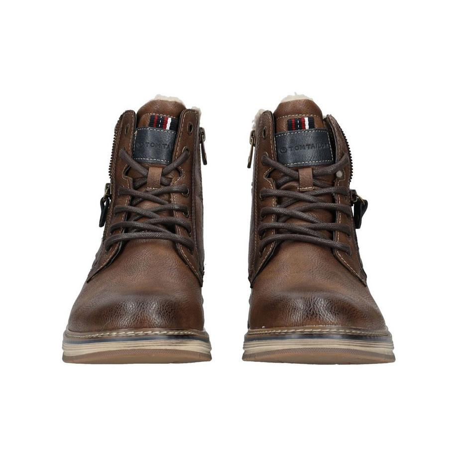 TOM TAILOR Bottines à Lacets avec Fermeture Éclair Latérale  
